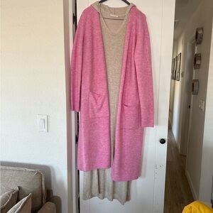 Vici Pink Longline Cardigan